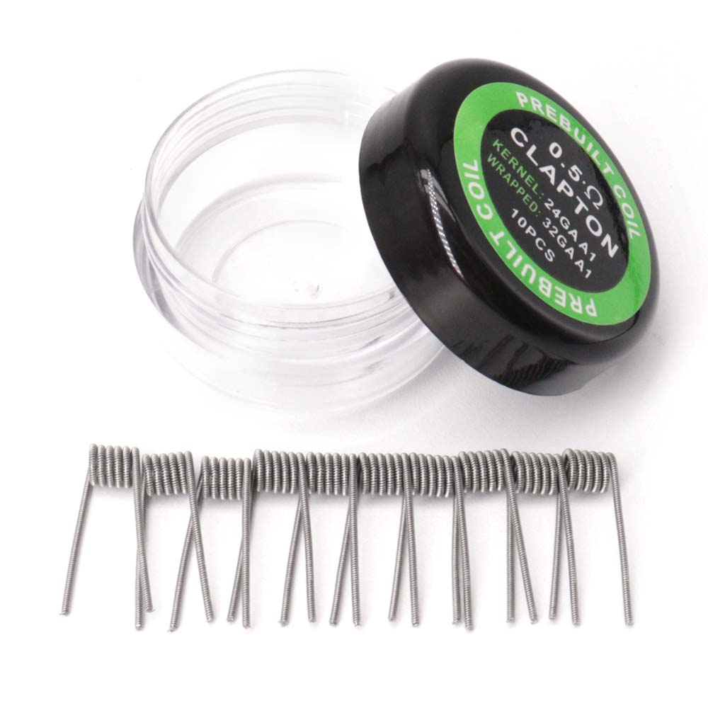 10개입 전자 담배 베이프 펜 아토마이저 와이어 코일  - Clapton Wire Pre Built 리뷰 및 가격