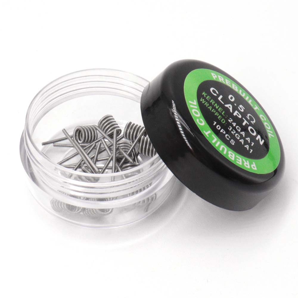 10개입 전자 담배 베이프 펜 아토마이저 와이어 코일  - Clapton Wire Pre Built 리뷰 및 가격